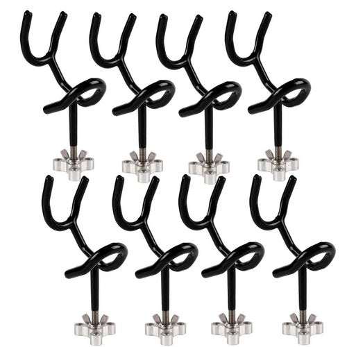 Sure Grip Steel Boat Rod Holder 20 Degree PVC Coated Steel Wire Fishing Pole Holder (8PCS)