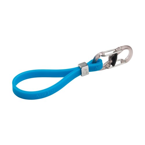 Nite Ize Cinch-A-Lot Mini Stretch Strap - Keychain Accessories with Tiny S-Biner - Small Carabiner to hold Lip Balm, Cords & More - Blue, (3 Pack)