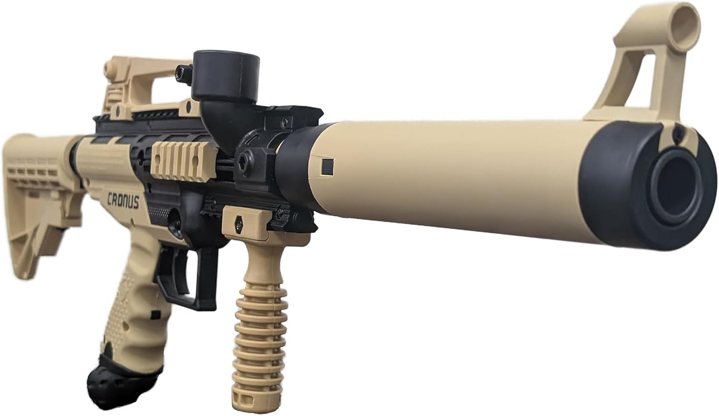 Tippmann Cronus Tactical Paintball Marker Gun - Semi Auto, Black & Tan