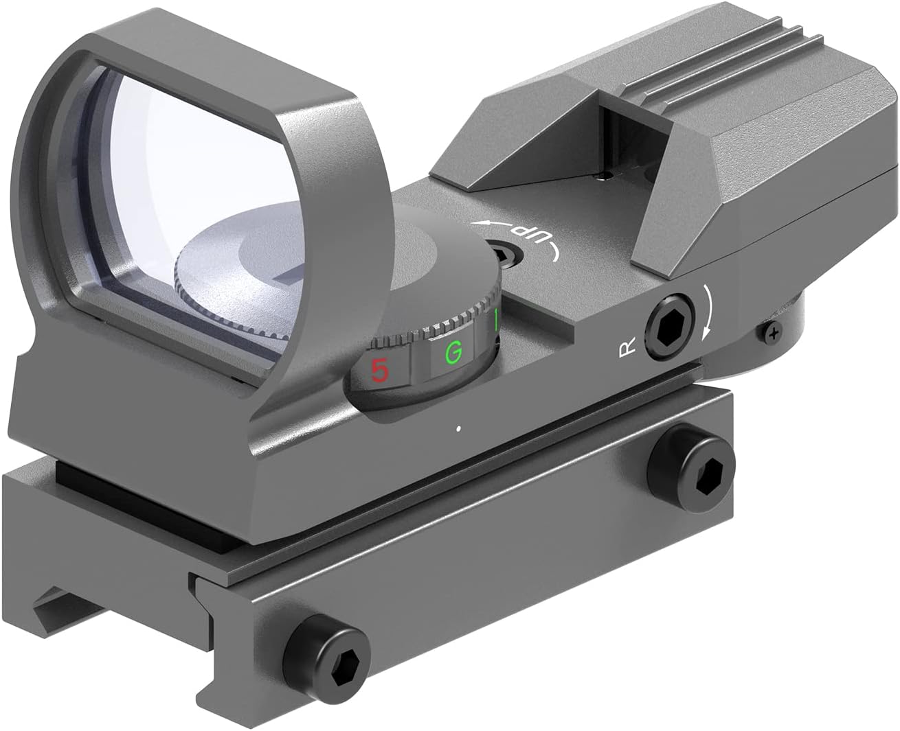 Feyachi Reflex Sight - Adjustable Reticle (4 Styles) Both Red and Green in one Sight!