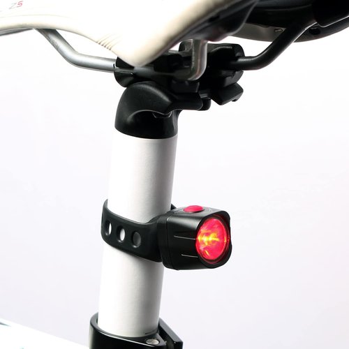 Cygolite Dice TL– 50 Lumen Bike Tail Light– 5 Night & 3 Daytime Modes– Ultra Compact Design– IP64 Water Resistant– Sturdy Flexible Mount– USB Rechargeable – for Aero Road & Commuter Bicycles, Black