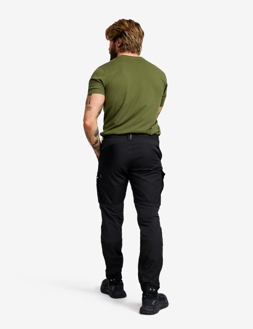 RevolutionRace Rambler Lightweight Pro Pants for Men, Lightweight Outdoor and Hiking Pants, Black, XXL