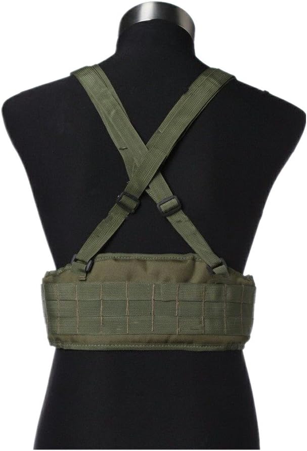 FAMI Tactical Battle Combat Airsoft Padded Equipment Molle Waist Belt with Adjustable Suspenders Free Straps