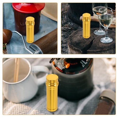POPETPOP 2pcs Portable Mini Alcohol Burner Lamp Stainless Steel Heating Alcohol Lamp for Outdoor Camping Compact and Lightweight Heater for Science Experiments and Home Use