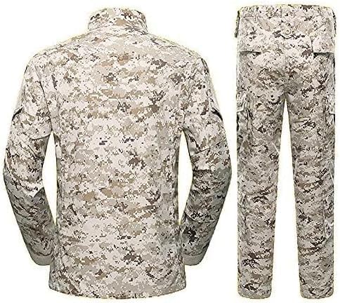 Military Tactical Mens Hunting Combat BDU Uniform Suit Shirt & Pants with Belt MC