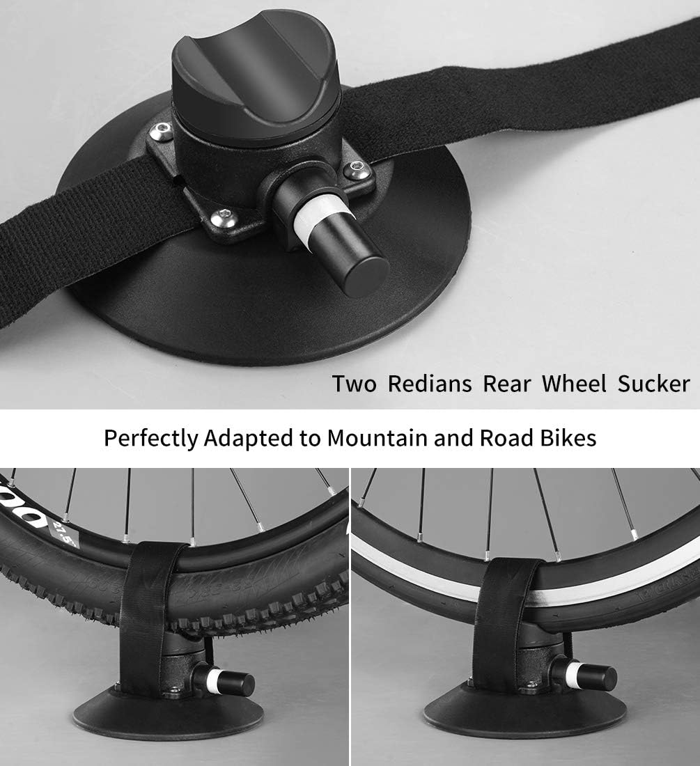 ROCKBROS Suction Cup Bike Rack for Car Roof Top Sucker Bike Rack Quick Release Aluminium Alloy Bike Carrier with Sucker for 1 Bike