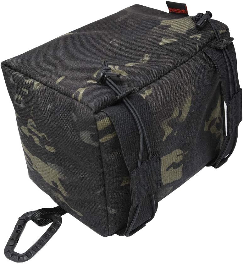 Pump Pillow Shooting and Hunting Support Lightweight Bag, Black Multicam