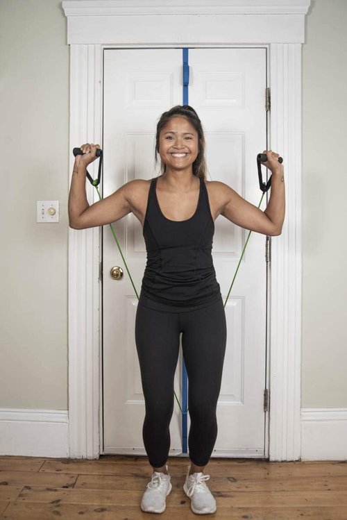 Door Anchor Strap, Resistance and Exercise Band Door Anchor is Made for Home Exercise. Easy Set up and Simple to use.