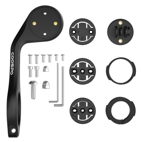 CooSpo [Bundle Promotion] BC107 GPS Bike Computer Matches with Out Front Cycling Computer Extended Mount