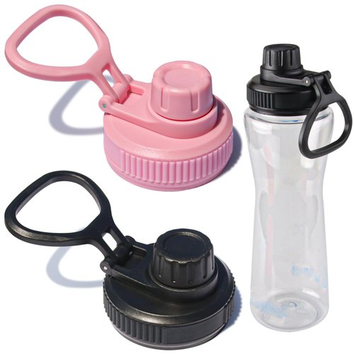 ziHenryDa 2 PCS Lid for Cirkul Bottle, Replacement Lid Applicable to 22oz, 32oz (Black/Pink)