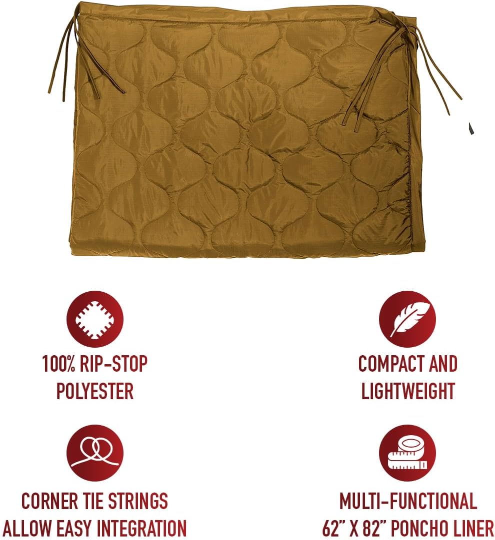 Rothco G.I. Type Poncho Liner - The Woobie for All-Weather Comfort