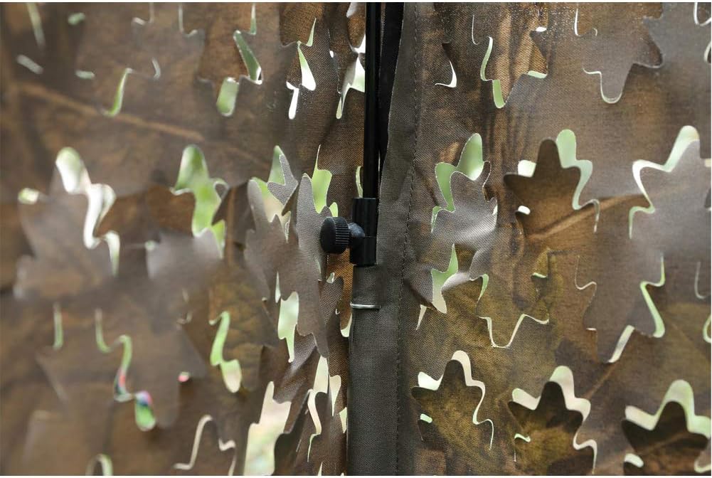 AUSCAMOTEK Ground Blind 5×10 Feet Turkey Duck Deer Blinds Hunting Camouflage Height Adjustable