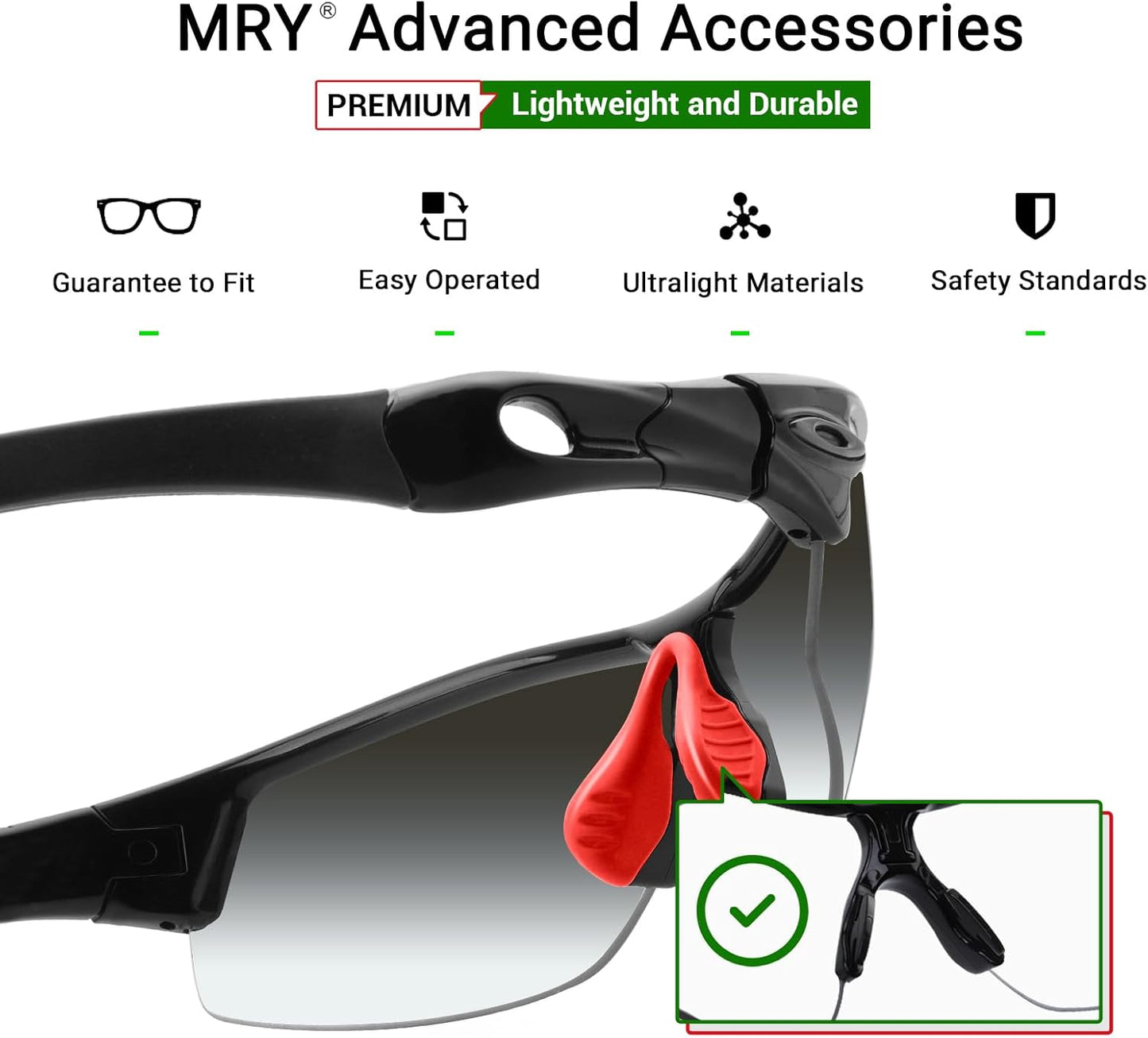 Mryok Replacement Nosepiece Nosepad for Oakley Radar Path EV RadarLock Sunglass