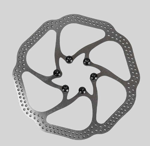 180mm Stainless Steel Mountain Bike Brake Disc Rotors - 2pcs Set with 12 Bolts