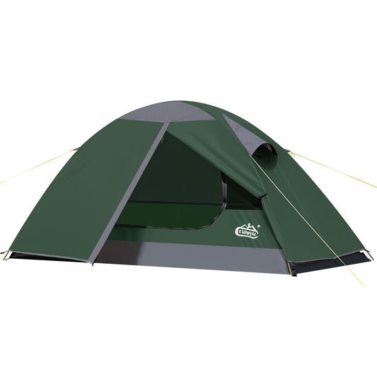 1 Person Backpacking Tent, Lightweight Compact Single Person Tent, Waterproof Windproof Easy Setup Freestanding One Man Tent for Camping Hiking Cycling Biking Mountaineering - Green
