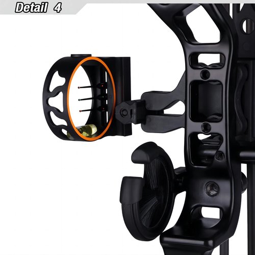 PANDARUS Compound Bow Set 10-40lbs for Pull Child Right Hand Lightweight Design Bow Adjustable 16"~28" Draw Length IBO 290fps New 2023 Professional Set (Black Right-Handed Bag Pro)