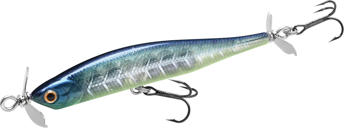 LUCKY CRAFT Screw Pointer 80, Freshwater Bass Fishing Lure, Jerkbait, Smallmouth, Walleye, Sinking, Tournament Winning, Spy Bait, Fishing Gear, Fishing Accessories, Tackle