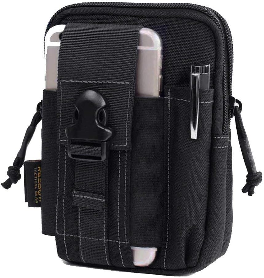 Tactical Molle EDC Pouch - Utility Gadget Belt Waist Bag with Cell Phone Holder