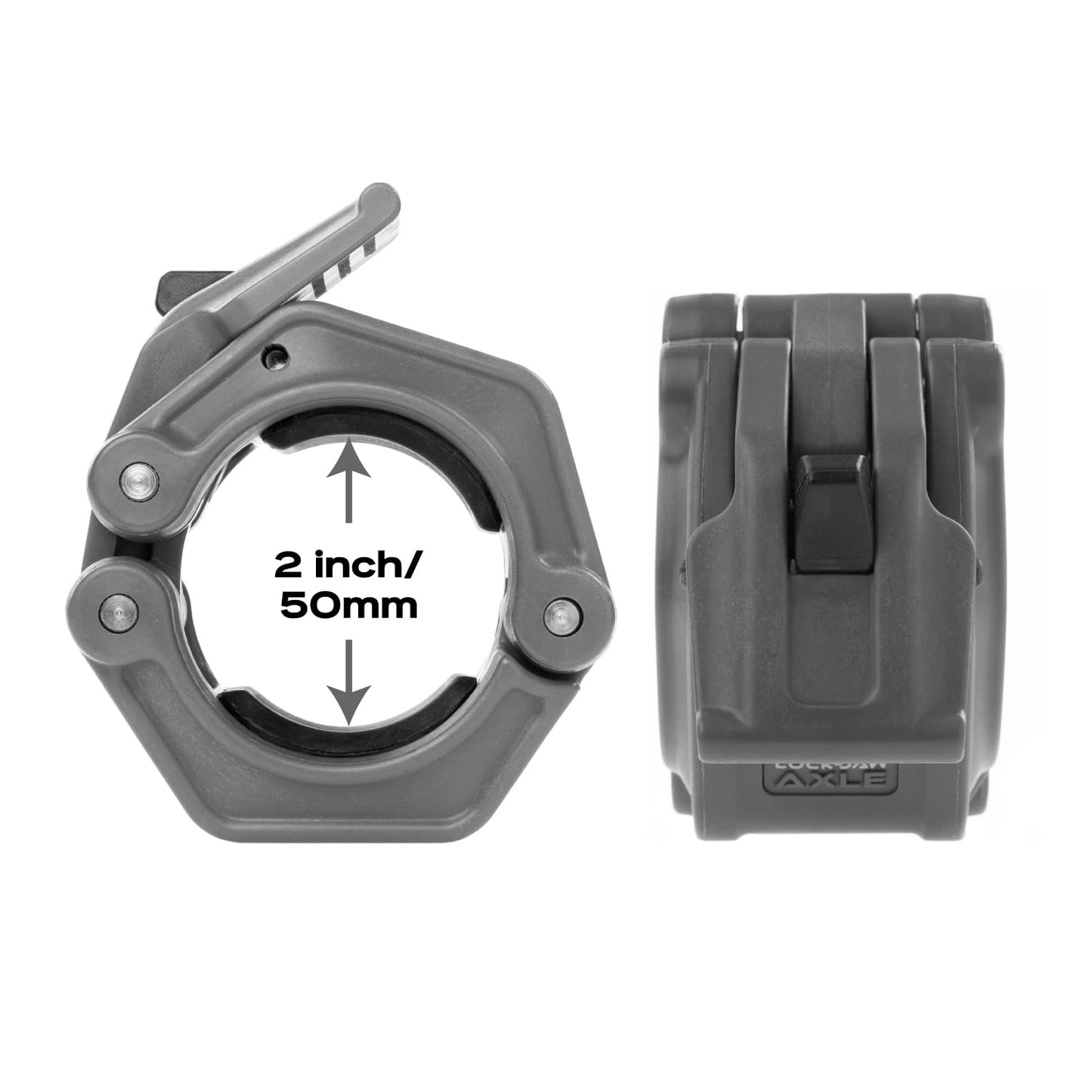 Lock-Jaw PRO 2 AXLE Collar for 1.9" specialty bars (Black)