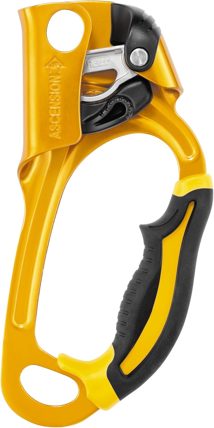 Petzl Ascension Ascender - Ergonomic Handled Rope Ascender for Climbing and Rigging - Right