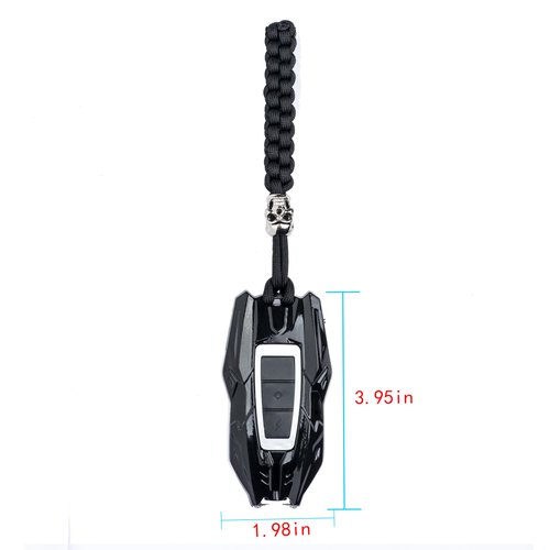 RECOLORFINE Mini Stun Gun with LED Flashlight (Black)