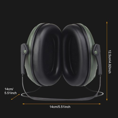 Yzpacc Noise Reduction Rating (NRR) 31 dB Safety Earmuff, Ear Protection Ear Muffs Headset Hearing Protector for Shooting