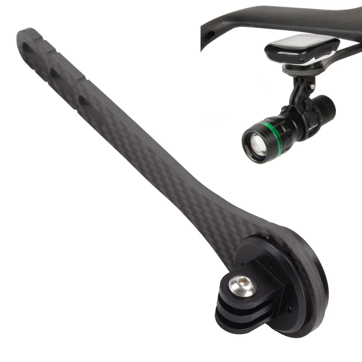 Computer Mount, Out Front Computer Mount Carbon Fiber Cycling Handlebar Extended Mount for for for