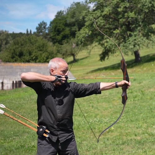 New Sanlida Hermit X8 Standard ILF Takedown Hunting Recurve Bow for Adults and Hunters, 60 Inch Wooden Recurve Bows Package for Outdoor, Hunting and Practice 25-60Lbs RH Only (40Lbs)