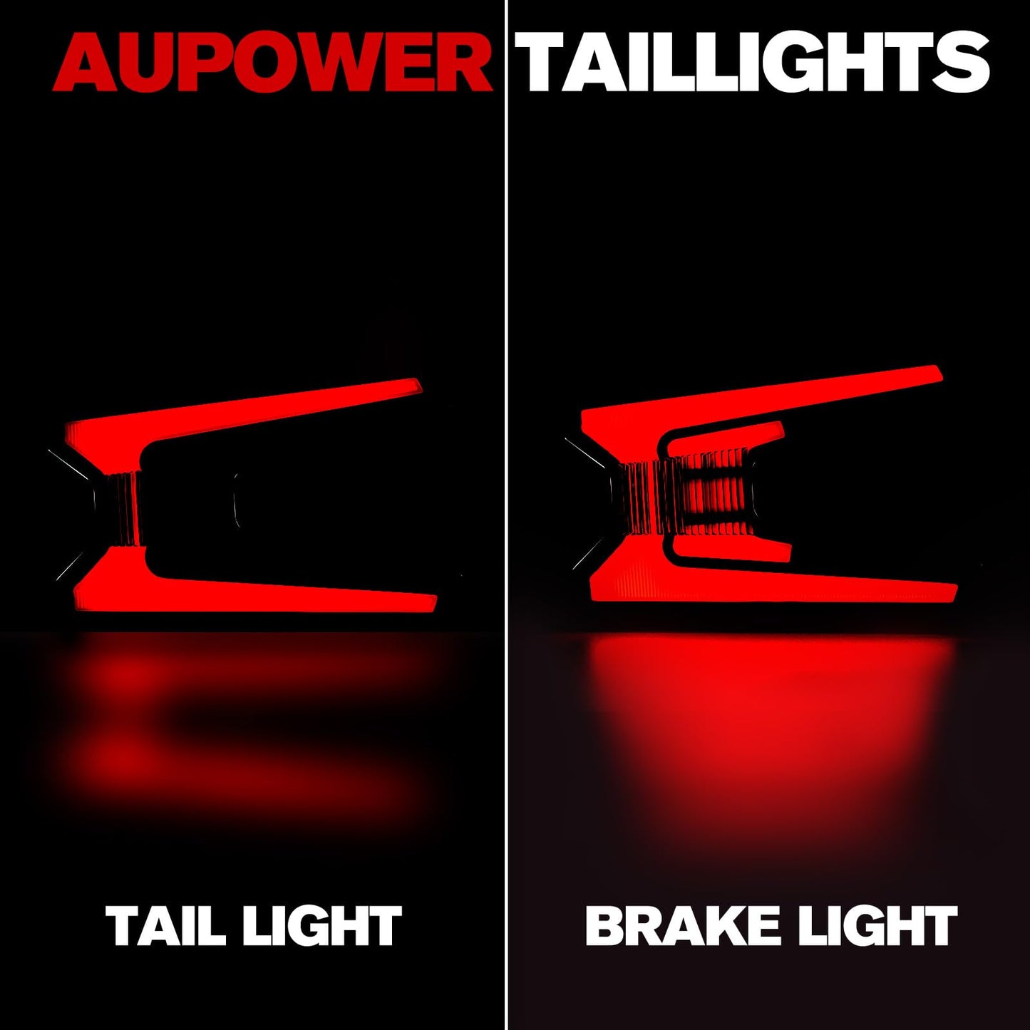 AUPOWER Smoked LED Tail Lights for Kawasaki Teryx KRX 1000 Accessories, Rear LED Taillights Upgrade Brake Light Stop Lamps for Kawasaki Teryx KRX KRX 4 1000 2023-2025,Replace OEM # 23024-0005,2PCS