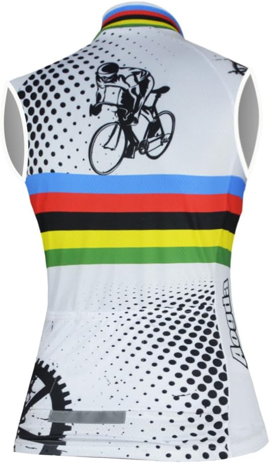 Aogda Sleeveless Cycling Jerseys Women Bike Tops Team Biking Shirts Bicycle Vests Clothing