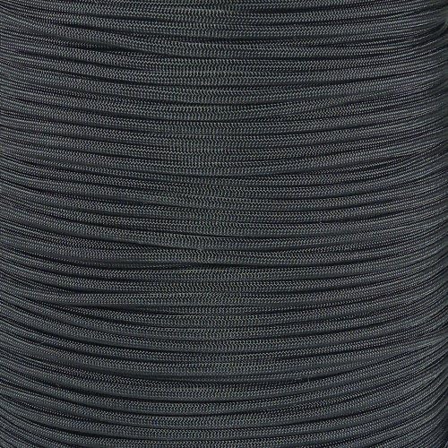 Paracord Planet Nylon 550lb Type III 7 Strand Paracord Made in the U.S.A.,50 Feet,Black