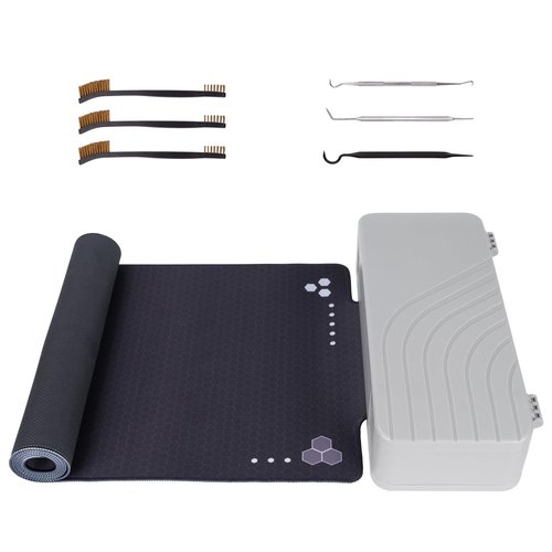BOOSTEADY Gun Cleaning Mat 36 x 12”, Non-Slip Workbench Pad, Large Surface Gun Mat in Storage Box