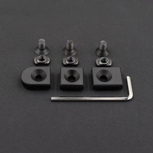 LThyzszb MLOK Tactical Light & Laser Pressure Switch Cable Guides Aluminum Flashlight Remote Tape Switch Cable Clips management - 3 Pack, Black