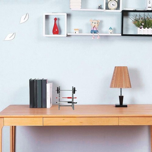 QWLWBU Barbell Rack Pen Holder, Squat Rack Pen Holder for Fitness Enthusiasts and Weightlifting Fans, Gym Theme Decorations Gift, Fun Desk Accessories (As Shown)