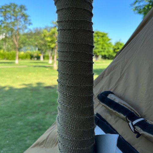TAISOCA Camping Stove Pipe Wrap Fireproof Chimney Webbing 32.8ft Anti-Scald Stove Pipe Wrap Fireproof Pipe Wrap Protector for Tent (32.8ft)