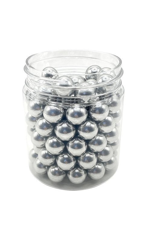 Premium Aluminum Balls in 43 Caliber Solid Resuable Seamless Paintballs for High Impact, Training, Target Practice and Defense .43 Cal.
