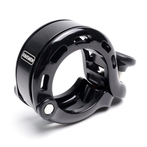 RAVEMEN Bike Bell, Hidden Aluminum Bicycle Bell with Crisp Loud Sound for Adults Kids Mountain Road Bikes, Q1 Bell for Bike with Max 110DB for 22.2/25.4/31.8mm Standard Handlebar