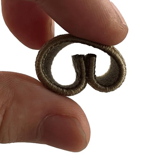 XTACER 16PCS Elastic Belt Retainer, Ring Loop Keeper (Khaki, Fits 1 inch (25mm) webbing)