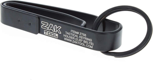 ZAKTOOL Police ZT55 Tactical Stealth Black Extreme Duty Key Ring Holder