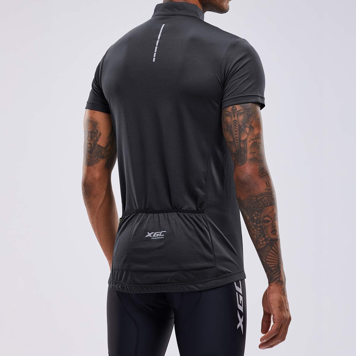 XGC Men's Short/Long Sleeve Cycling Jersey Bike Jerseys Cycle Biking Shirt with Quick Dry Breathable Fabric