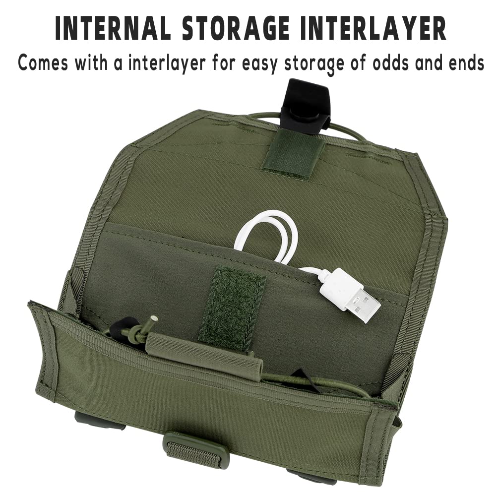 Tactical Molle Mobile Phone Pouch Military Clip Bag, Phone Case EDC Tool Bag Quick Release Design Hunting Accessories Pouch