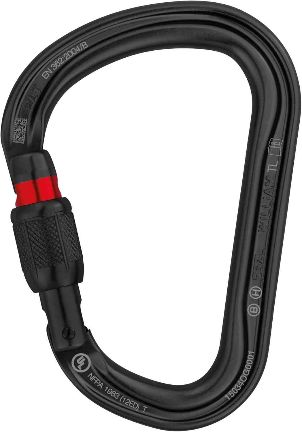 PETZL William Carabiner - Lightweight Aluminum Climbing Gear for Outdoor Adventures