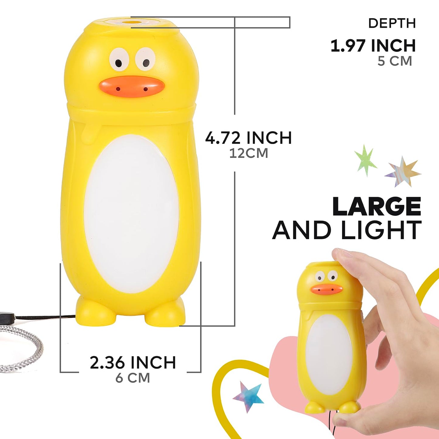 BETTERLINE Kids Flashlights and Kids Lanterns, 2-in-1 LED Kids Camping Lantern Night Light, Better Than Headlamps, Kids Camping Gear Must Haves