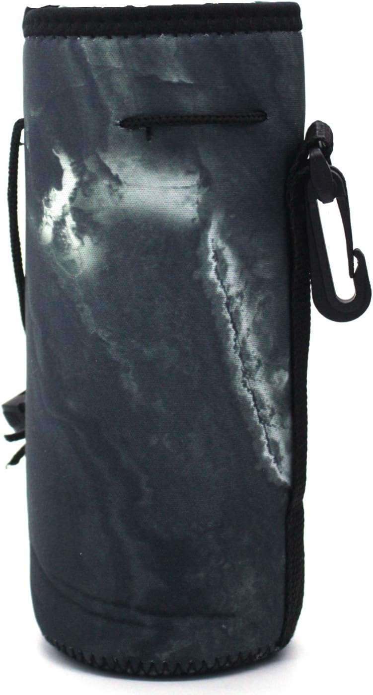 Water Bottle Carrier,Insulated Neoprene Water Gym Travel bottle Holder Bag Protector Sleeve Case Pouch Cover 0.6L or 0.75L, Great for Stainless Steel and Plastic Bottles (BLUE)