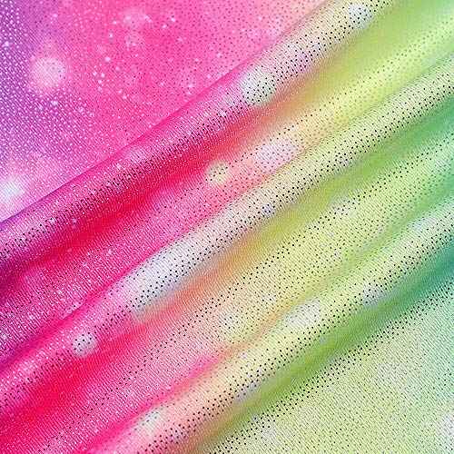 HOZIY Gymnastics Leotards for Girls with Shorts Toddlers Biketards Rainbow Unicorn Dinosaur Mermaid Leopard Flower Galaxy