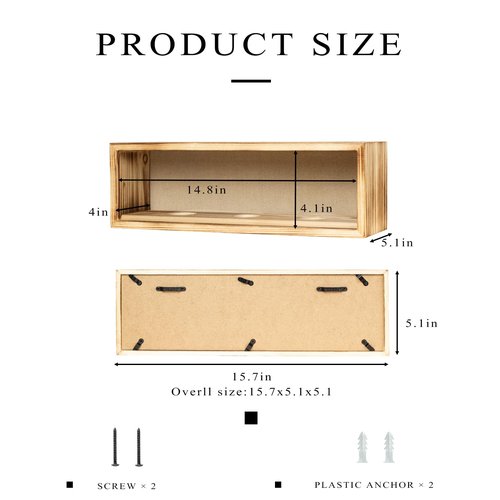 Freezing point 9" Baseball 12" Softball Display Case for Balls Homerun Shadow Box Frame Wall Mount Small Stand Holder Cubes Memorabilia Clear Sport Collectibles Single Gifts for Boys 3