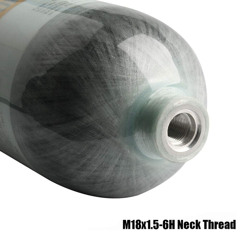 98Cu.Ft / 4500psi PCP Refill Tank DOT Certified Carbon Fiber Cylinder Compressed Air System (Air Tank with Side Gauge Valve)