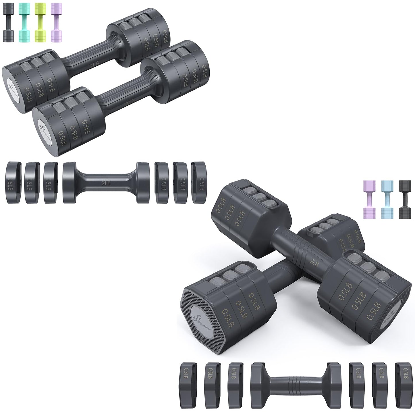 Adjustable Dumbbells Hand Weights Set