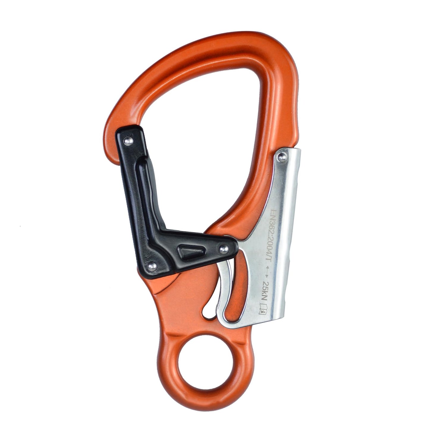 S.E.PEAK 25kN Aluminum Snap Hook, Lightweight Double Lock Captive Eye Forged Hook Clip, Rescue Gear Equipment for Climbing, Tree Work