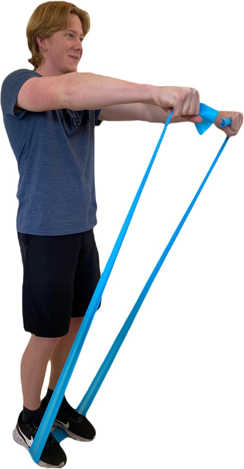 Therapist’s Choice® Professional Non-Latex Resistance Bands for Upper and Lower Body Exercise Workouts, Physical Therapy, Lower Pilates, and Rehab, 25 Yard (75 Feet) Roll Bulk Roll